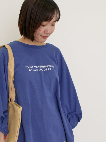 袖タックTシャツ（オフホワイト/チャコールグレー/ピンク/ブルー）｜Samansa Mos2（サマンサ モスモス）通販