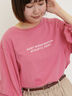 袖タックTシャツ（オフホワイト/チャコールグレー/ピンク/ブルー）｜Samansa Mos2（サマンサ モスモス）通販