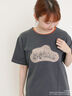 【Disney】くまのプーさん/アップリケTシャツ（ブラック）｜Samansa Mos2（サマンサ モスモス）通販