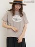 【Disney】くまのプーさん/アップリケTシャツ（オフホワイト/ブラック/ベージュ/イエロー）｜Samansa Mos2（サマンサ モスモス）通販