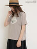 【Disney】くまのプーさん/アップリケTシャツ（オフホワイト/ブラック/ベージュ/イエロー）｜Samansa Mos2（サマンサ モスモス）通販