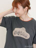 【Disney】くまのプーさん/アップリケTシャツ（オフホワイト/ブラック/ベージュ/イエロー）｜Samansa Mos2（サマンサ モスモス）通販