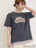 【Disney】くまのプーさん/アップリケTシャツ（オフホワイト/ブラック/ベージュ/イエロー）｜Samansa Mos2（サマンサ モスモス）通販
