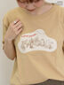 【Disney】くまのプーさん/アップリケTシャツ（オフホワイト/ブラック/ベージュ/イエロー）｜Samansa Mos2（サマンサ モスモス）通販