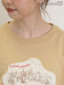【Disney】くまのプーさん/アップリケTシャツ（オフホワイト/ブラック/ベージュ/イエロー）｜Samansa Mos2（サマンサ モスモス）通販