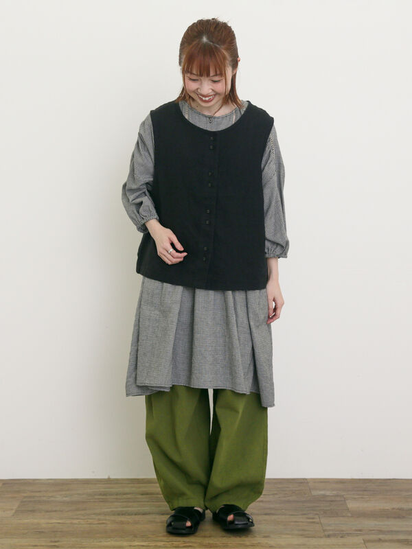 KUSEページ ライトクロスコクーンシルエットブラウス - SOÉJU online store