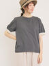 【汗染み防止】袖口レースパフスリーブTシャツ（チャコールグレー）｜Samansa Mos2（サマンサ モスモス）通販