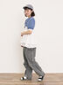 【汗染み防止】袖口レースパフスリーブTシャツ（オフホワイト/チャコールグレー/ブルー/キナリ）｜Samansa Mos2（サマンサ モスモス）通販