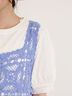 【汗染み防止】袖口レースパフスリーブTシャツ（オフホワイト/チャコールグレー/ブルー/キナリ）｜Samansa Mos2（サマンサ モスモス）通販