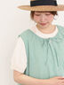 【汗染み防止】袖口レースパフスリーブTシャツ（オフホワイト/チャコールグレー/ブルー/キナリ）｜Samansa Mos2（サマンサ モスモス）通販