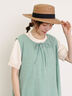 【汗染み防止】袖口レースパフスリーブTシャツ（オフホワイト/チャコールグレー/ブルー/キナリ）｜Samansa Mos2（サマンサ モスモス）通販