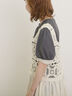 【汗染み防止】袖口レースパフスリーブTシャツ（オフホワイト/チャコールグレー/ブルー/キナリ）｜Samansa Mos2（サマンサ モスモス）通販