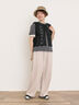 【汗染み防止】袖口レースパフスリーブTシャツ（オフホワイト/チャコールグレー/ブルー/キナリ）｜Samansa Mos2（サマンサ モスモス）通販