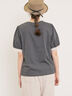 【汗染み防止】袖口レースパフスリーブTシャツ（オフホワイト/チャコールグレー/ブルー/キナリ）｜Samansa Mos2（サマンサ モスモス）通販