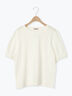【汗染み防止】袖口レースパフスリーブTシャツ（オフホワイト/チャコールグレー/ブルー/キナリ）｜Samansa Mos2（サマンサ モスモス）通販