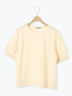 【汗染み防止】袖口レースパフスリーブTシャツ（オフホワイト/チャコールグレー/ブルー/キナリ）｜Samansa Mos2（サマンサ モスモス）通販