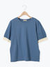 【汗染み防止】袖口レースパフスリーブTシャツ（オフホワイト/チャコールグレー/ブルー/キナリ）｜Samansa Mos2（サマンサ モスモス）通販
