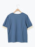 【汗染み防止】袖口レースパフスリーブTシャツ（オフホワイト/チャコールグレー/ブルー/キナリ）｜Samansa Mos2（サマンサ モスモス）通販