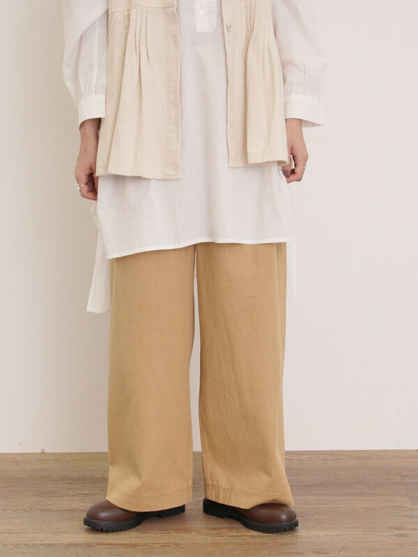 セール】 【M/Lサイズ】柄アソートストレートパンツ（チャコールグレー