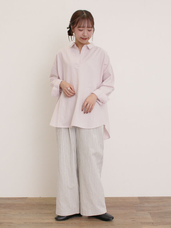 セール】 【M/Lサイズ】柄アソートストレートパンツ（チャコールグレー