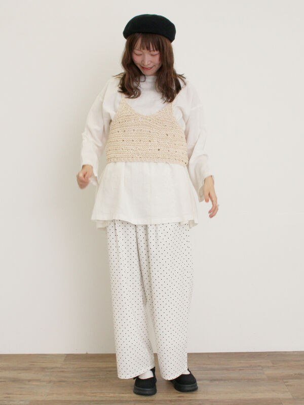 OHGA★ドットパンツ 白 Mサイズ OHGA☆ドットパンツ 白 Mサイズ