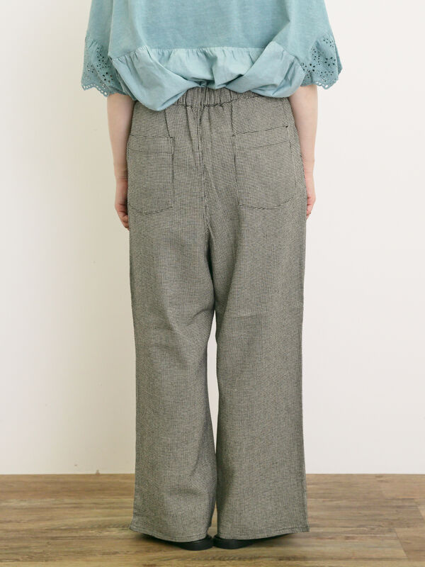 まっつんさん専用 セール】 レーヨン麻ゆるストレートパンツ（ブラック/ベージュ/カーキ