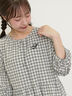 【S/Mサイズ】イニシャル刺繍7分袖ティアードワンピース（チャコールグレー/ブラック/レッド/ネイビー）｜Samansa Mos2（サマンサ モスモス）通販