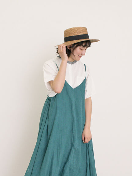 【クールコットン】柄アソートクレリック袖タックブラウス（オフホワイト/サックスブルー/ネイビー/キナリ）｜Samansa Mos2（サマンサ モスモス）通販