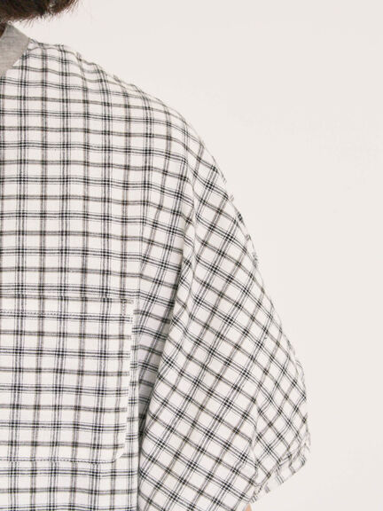 【クールコットン】柄アソートクレリック袖タックブラウス（オフホワイト/サックスブルー/ネイビー/キナリ）｜Samansa Mos2（サマンサ モスモス）通販