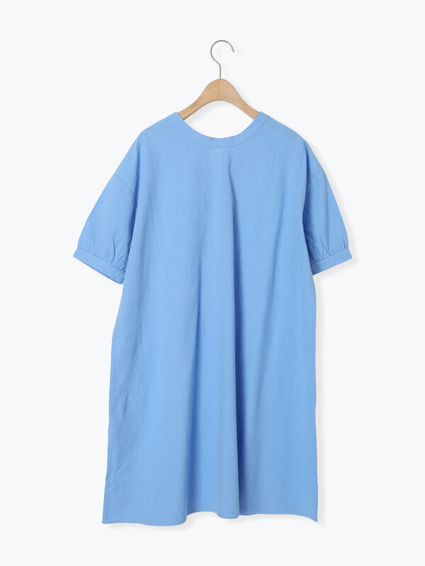 セール】 【クールコットン】編み上げ前後2WAYチュニック（オフ