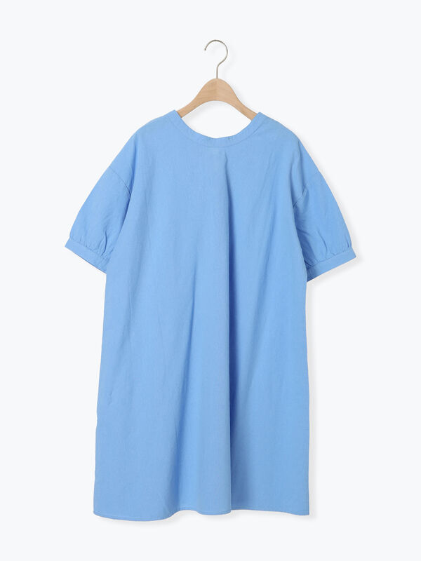 セール】 【クールコットン】編み上げ前後2WAYチュニック（オフ