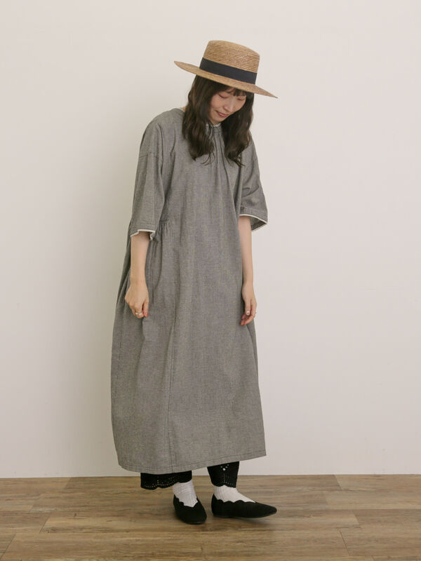 セール】 【S/Mサイズ】襟ぐり小レース2WAYワンピース