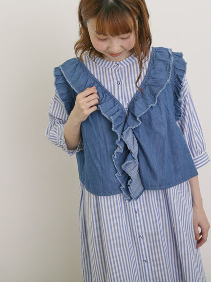 【接触冷感】シャツワンピース ≪S/Mサイズ≫（オフホワイト/ブラック/グリーン/ブルー/ネイビー/キナリ）｜Samansa Mos2（サマンサ モスモス）通販