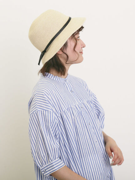 【接触冷感】シャツワンピース ≪S/Mサイズ≫（オフホワイト/ブラック/グリーン/ブルー/ネイビー/キナリ）｜Samansa Mos2（サマンサ モスモス）通販