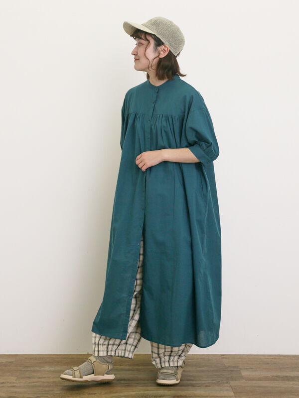 セール】 【接触冷感】シャツワンピース ≪S/Mサイズ≫（オフホワイト