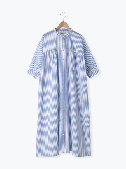 【接触冷感】シャツワンピース ≪S/Mサイズ≫（オフホワイト/ブラック/グリーン/ブルー/ネイビー/キナリ）｜Samansa Mos2（サマンサ モスモス）通販
