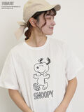 【PEANUTS×Samansa Mos2】ぽこぽこ刺繍Tee（オフホワイト）｜Samansa Mos2（サマンサ モスモス）通販