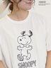 【PEANUTS×Samansa Mos2】ぽこぽこ刺繍Tee（オフホワイト/イエロー/ブルー）｜Samansa Mos2（サマンサ モスモス）通販