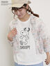 【PEANUTS×Samansa Mos2】ぽこぽこ刺繍Tee（オフホワイト/イエロー/ブルー）｜Samansa Mos2（サマンサ モスモス）通販