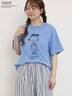 【PEANUTS×Samansa Mos2】ぽこぽこ刺繍Tee（オフホワイト/イエロー/ブルー）｜Samansa Mos2（サマンサ モスモス）通販