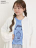 【PEANUTS×Samansa Mos2】ぽこぽこ刺繍Tee（オフホワイト/イエロー/ブルー）｜Samansa Mos2（サマンサ モスモス）通販