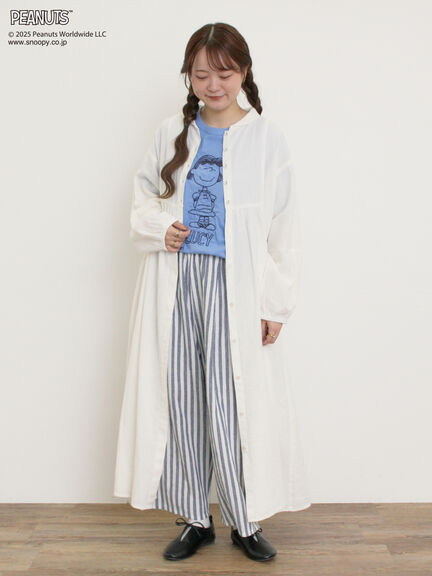 【PEANUTS×Samansa Mos2】ぽこぽこ刺繍Tee（オフホワイト/イエロー/ブルー）｜Samansa Mos2（サマンサ モスモス）通販