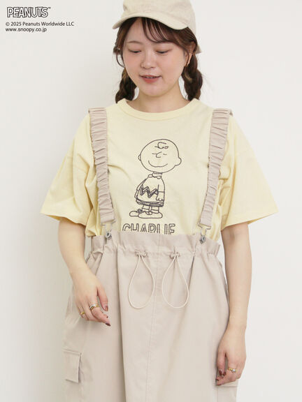 【PEANUTS×Samansa Mos2】ぽこぽこ刺繍Tee（オフホワイト/イエロー/ブルー）｜Samansa Mos2（サマンサ モスモス）通販