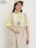 【PEANUTS×Samansa Mos2】ぽこぽこ刺繍Tee（オフホワイト/イエロー/ブルー）｜Samansa Mos2（サマンサ モスモス）通販