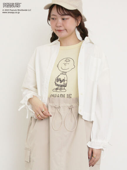 【PEANUTS×Samansa Mos2】ぽこぽこ刺繍Tee（オフホワイト/イエロー/ブルー）｜Samansa Mos2（サマンサ モスモス）通販