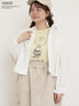 【PEANUTS×Samansa Mos2】ぽこぽこ刺繍Tee（オフホワイト/イエロー/ブルー）｜Samansa Mos2（サマンサ モスモス）通販