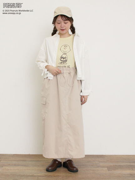 【PEANUTS×Samansa Mos2】ぽこぽこ刺繍Tee（オフホワイト/イエロー/ブルー）｜Samansa Mos2（サマンサ モスモス）通販