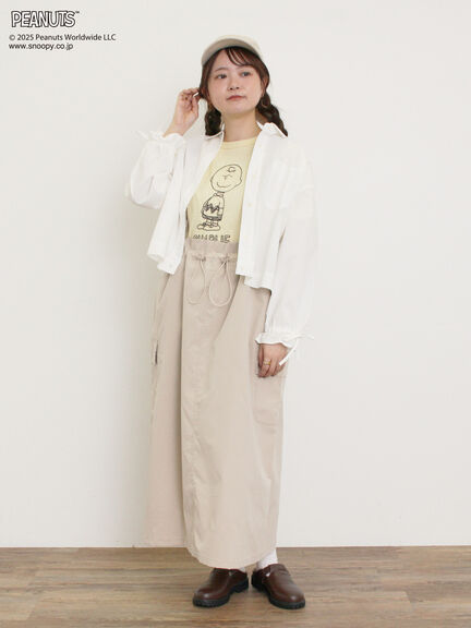 【PEANUTS×Samansa Mos2】ぽこぽこ刺繍Tee（オフホワイト/イエロー/ブルー）｜Samansa Mos2（サマンサ モスモス）通販
