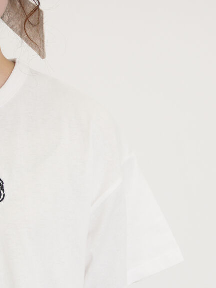 【PEANUTS×Samansa Mos2】ぽこぽこ刺繍Tee（オフホワイト/イエロー/ブルー）｜Samansa Mos2（サマンサ モスモス）通販