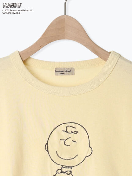 【PEANUTS×Samansa Mos2】ぽこぽこ刺繍Tee（オフホワイト/イエロー/ブルー）｜Samansa Mos2（サマンサ モスモス）通販